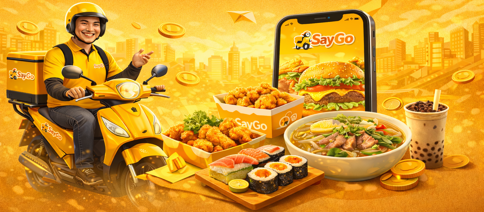 SayGo kết nối khách hàng, quán ăn và tài xế giao hàng tại Bảo Lộc