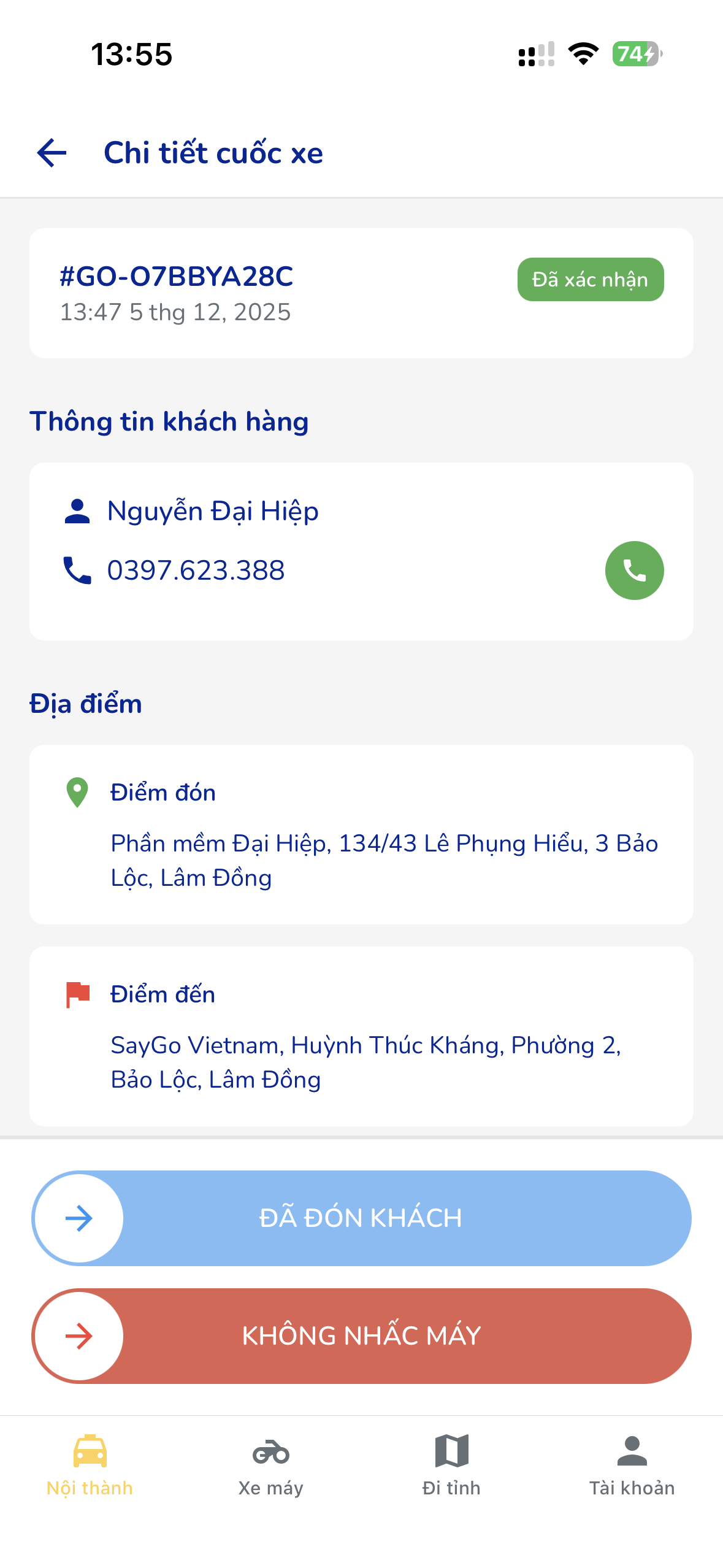 SayGo Driver App